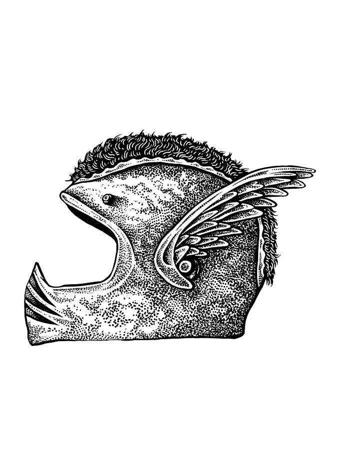 Racer helmet art2
