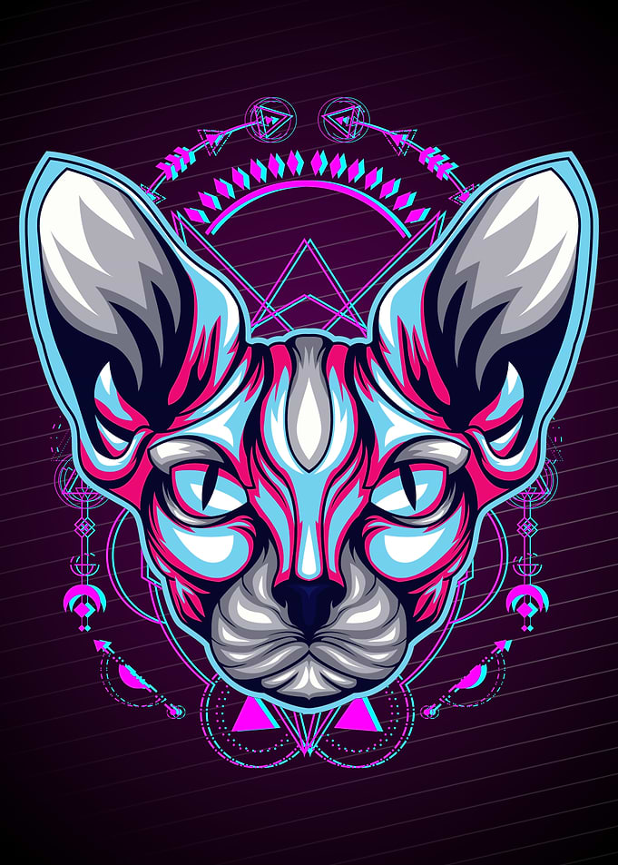 GLITCH SPHYNX CAT