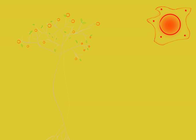 Art Tree and Desert Sunny