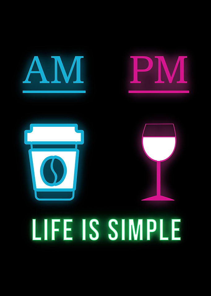Coffe and Wine Neon Sign