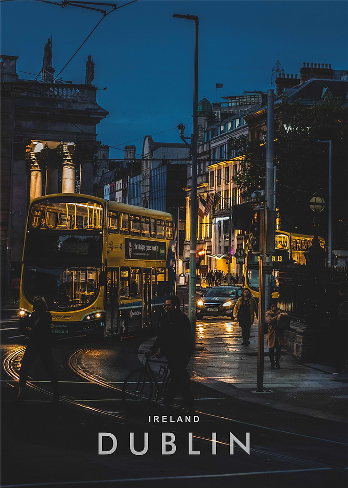 Dublin night view