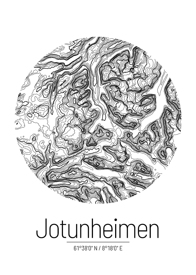 Jotunheimen Topo Map
