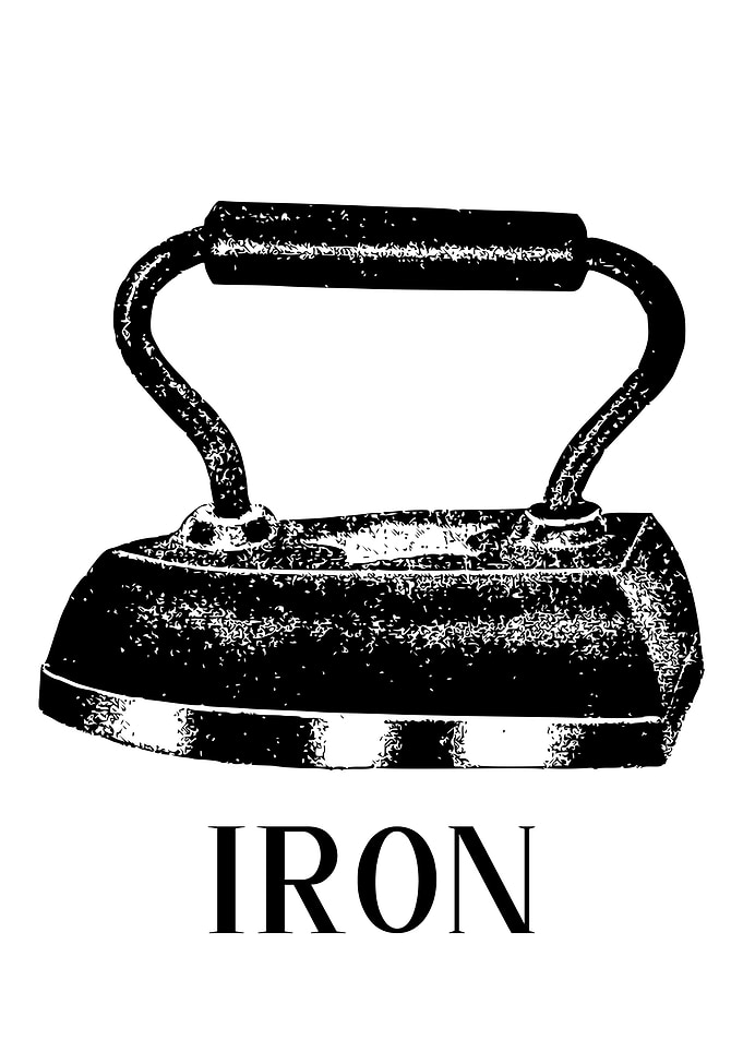 Laundry Vintage Iron Curve