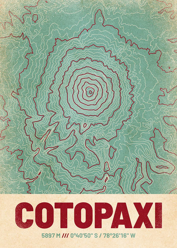 Cotopaxi Topographic Map