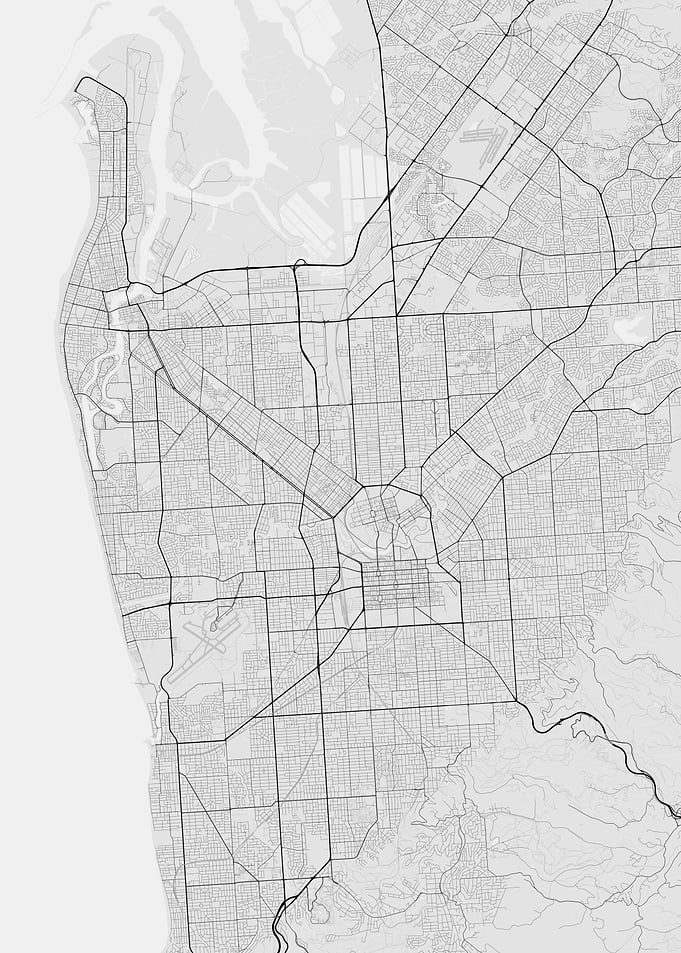 Adelaide Australia Map