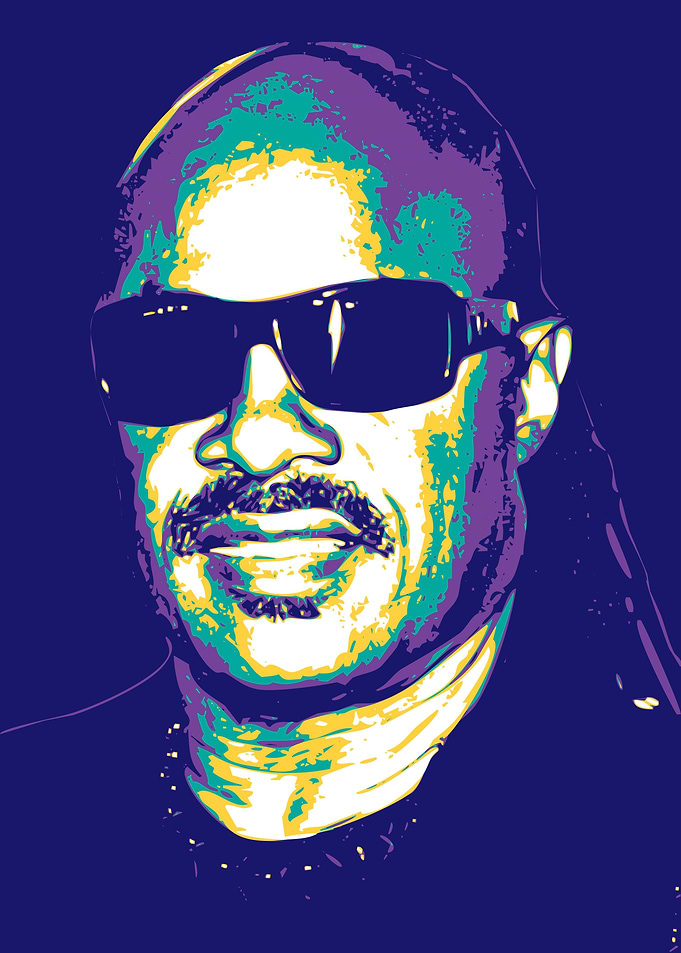 Stevie Wonder Pop Art