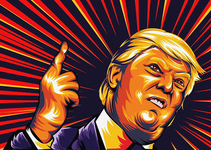 iconic pose donald trump