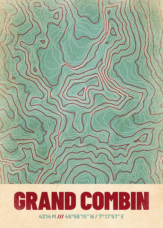 Grand Combin Topo Map