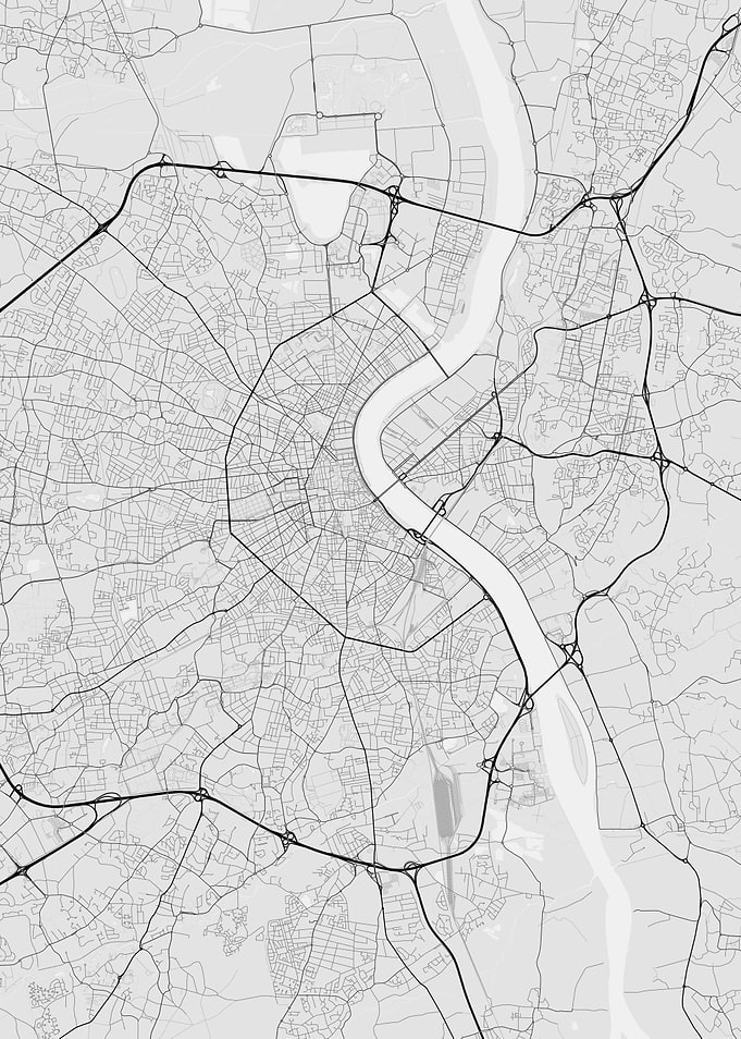 Bordeaux France Map
