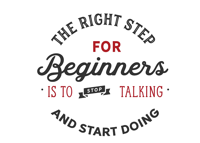 stop talking start doing