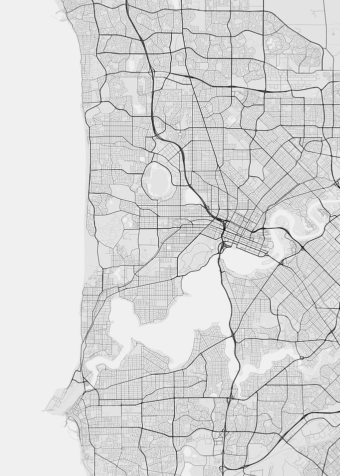 Perth Australia Map