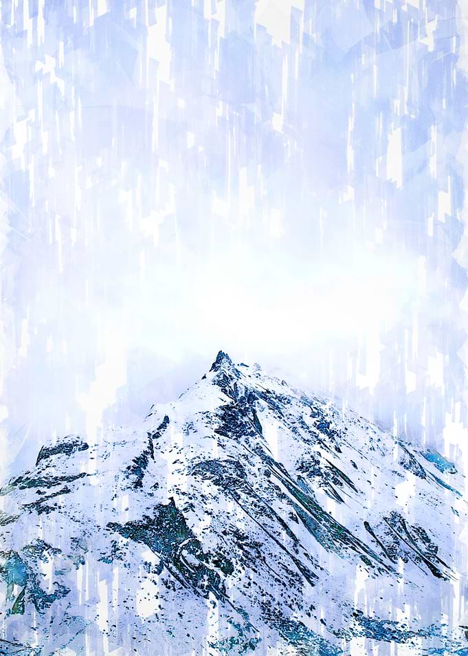 Minimal Snowy Mountain