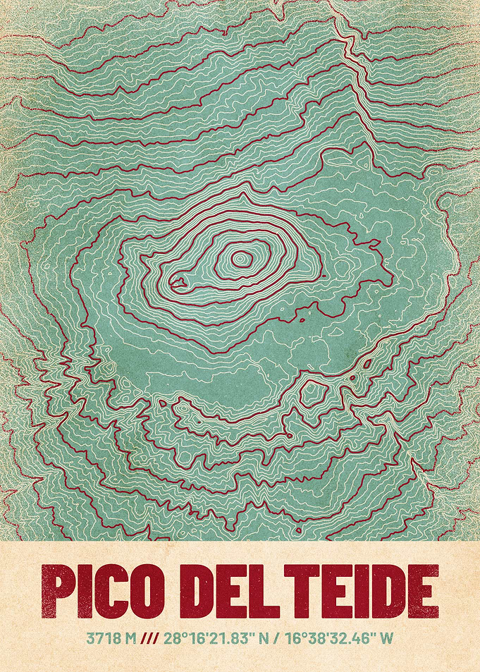 Pico del Teide Topo Map