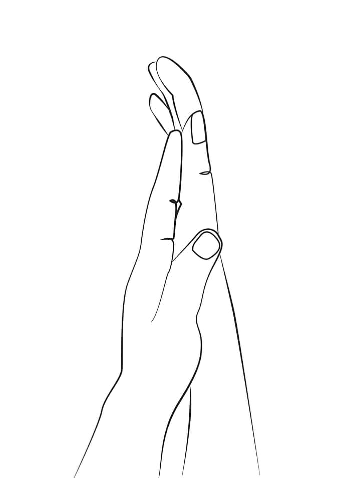 hands support love lineart