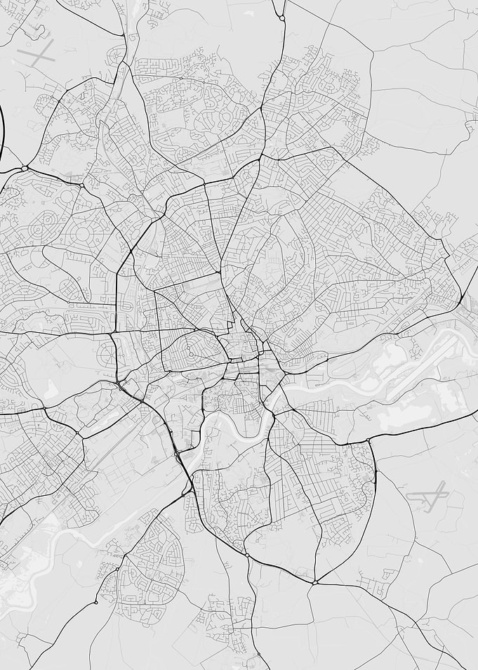 Nottingham England Map