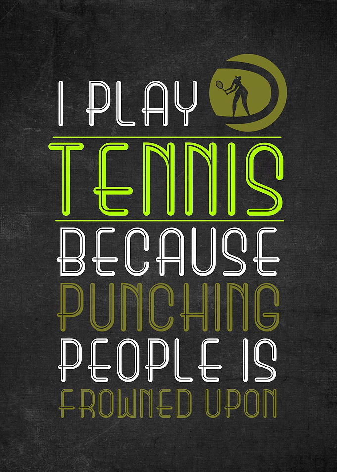 Tennis Funny Poster