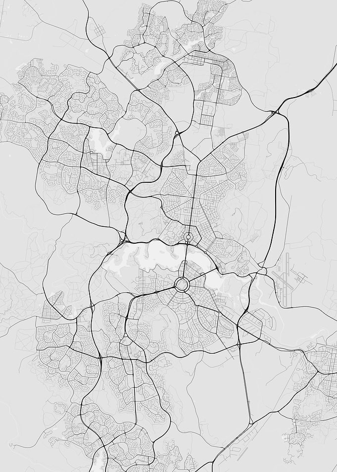 Canberra Australia Map