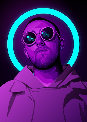 Mac Miller neon