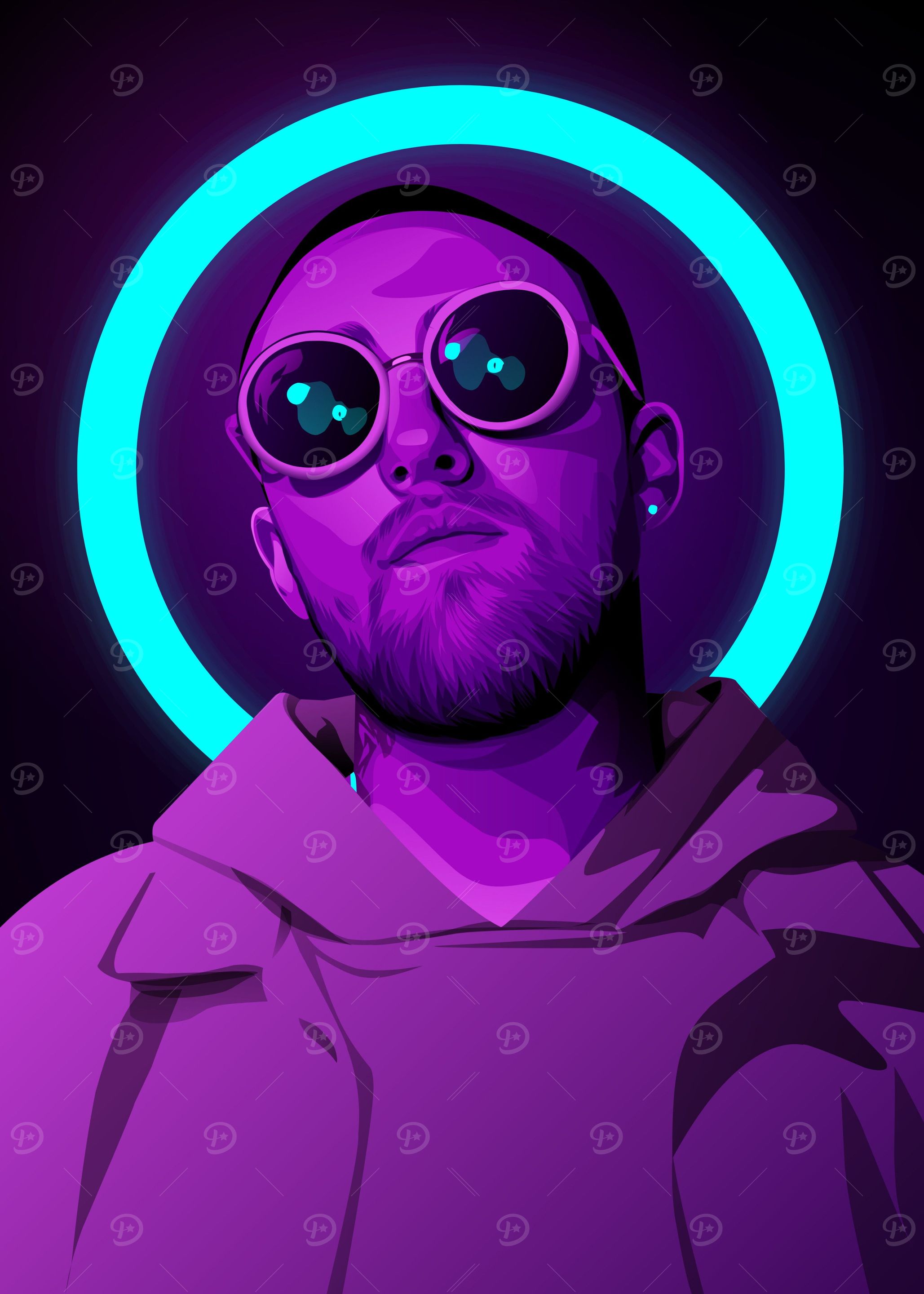Mac Miller neon