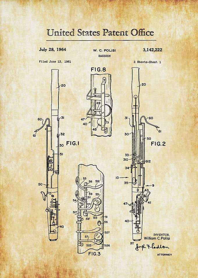 Bassoon Patent 1964