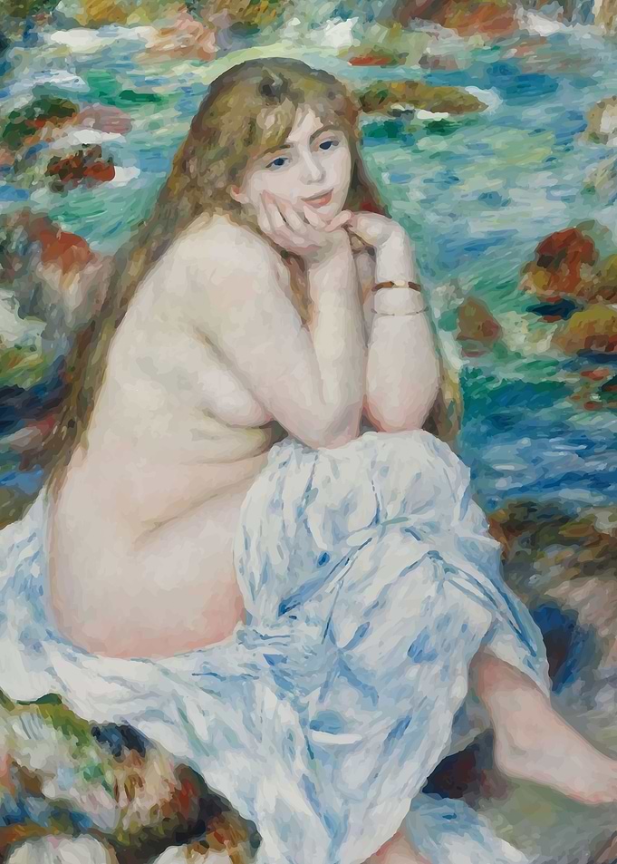 SEATED BATHER Renoir