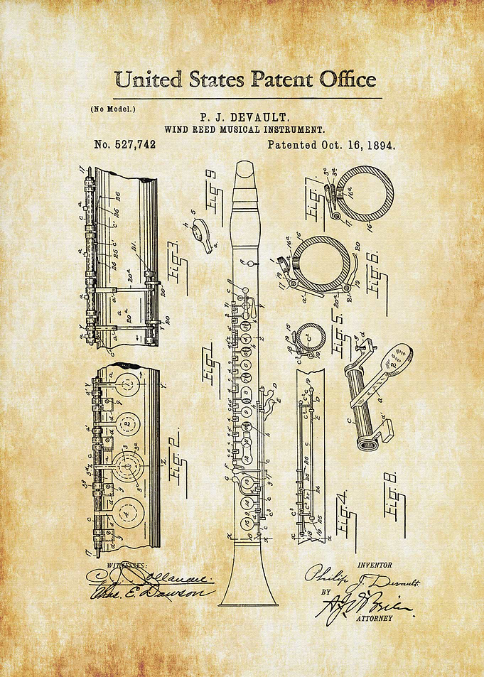 Clarinet Patent 1894