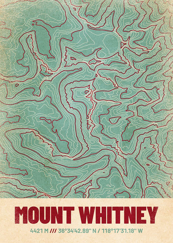 Mount Whitney Topo Map