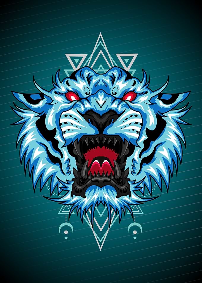 ICE TIGER HEAD