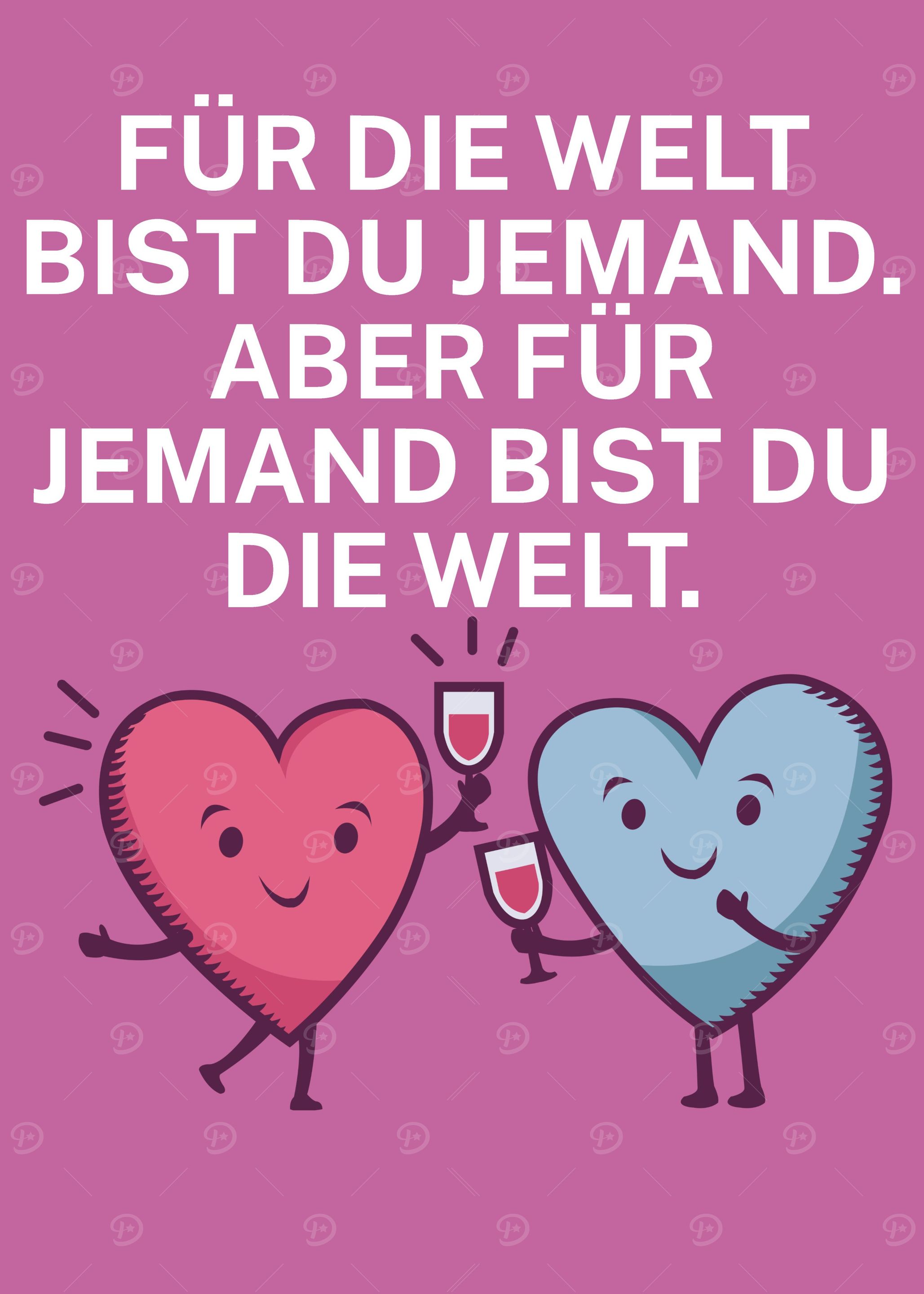 Jemand bist du die Welt