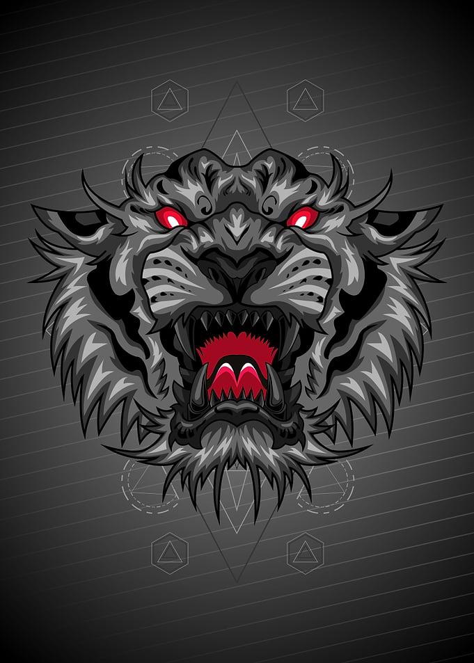 MAGNETIC TIGER HEAD