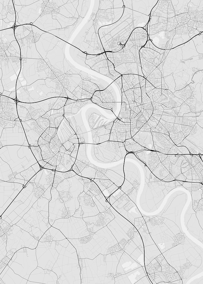 Dusseldorf Germany Map