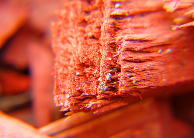 Cracked decorative wood