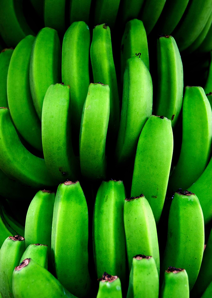 Close up shot of a banana