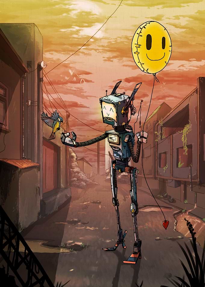 USB 02 Happy Robot