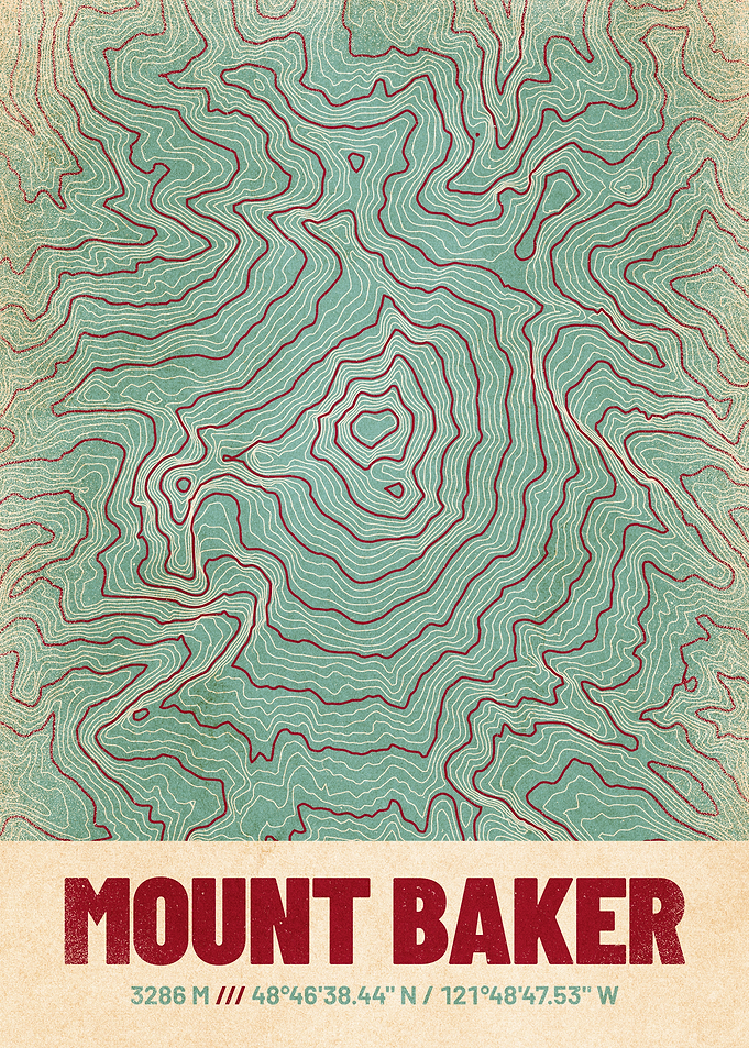 Mount Baker Topo Map