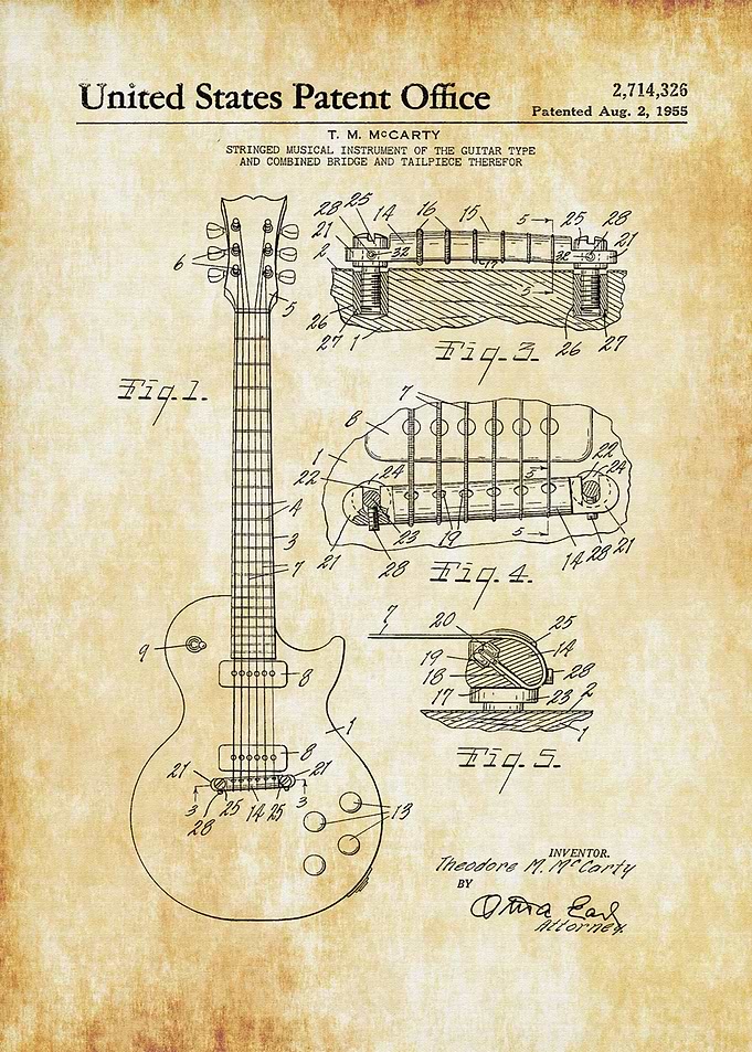 Electric Guitar Patent