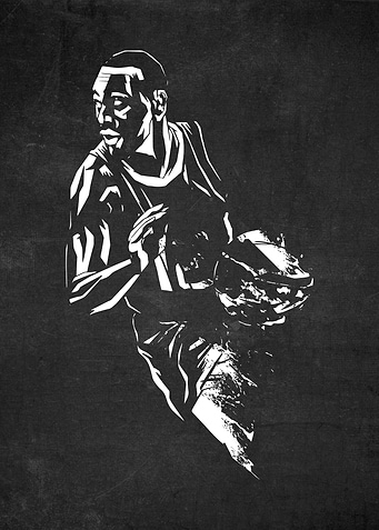 Basketball Black and White