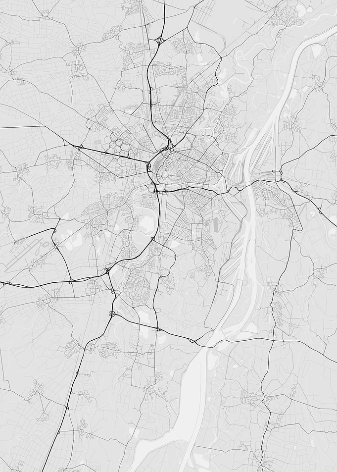 Strasbourg France Map