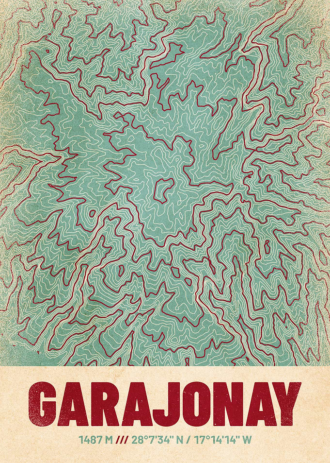 Garajonay Topographic Map