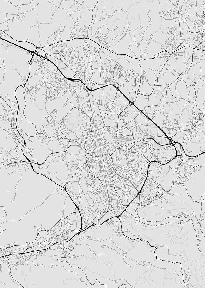 Saint Etienne France Map