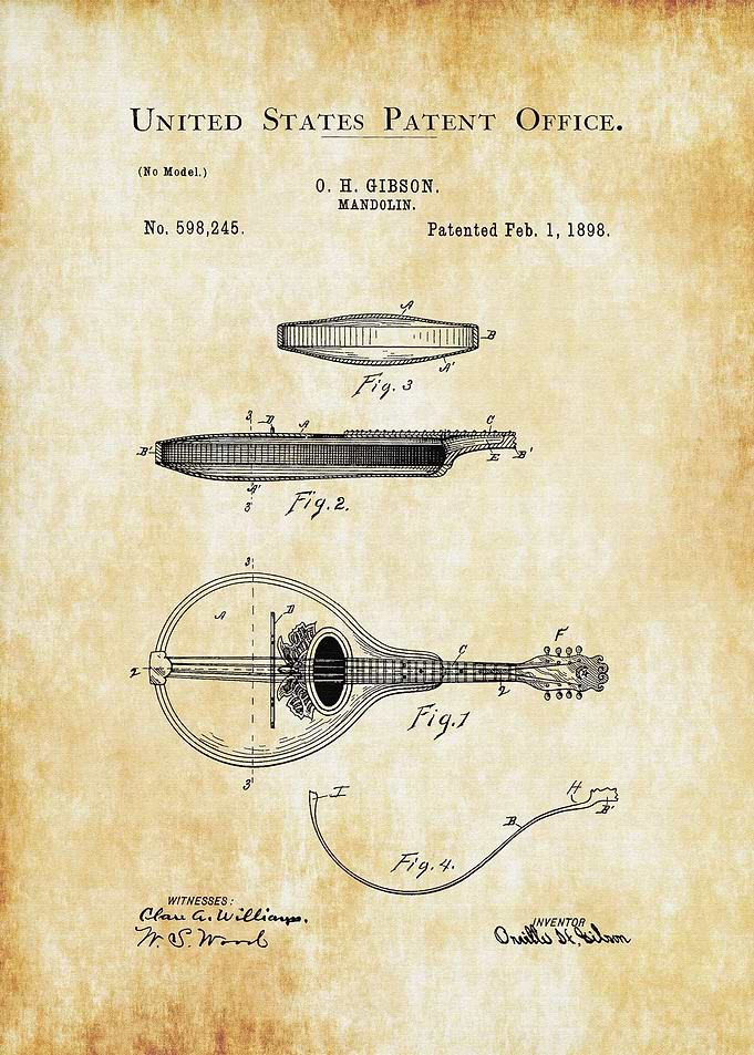 Mandolin Patent 1898