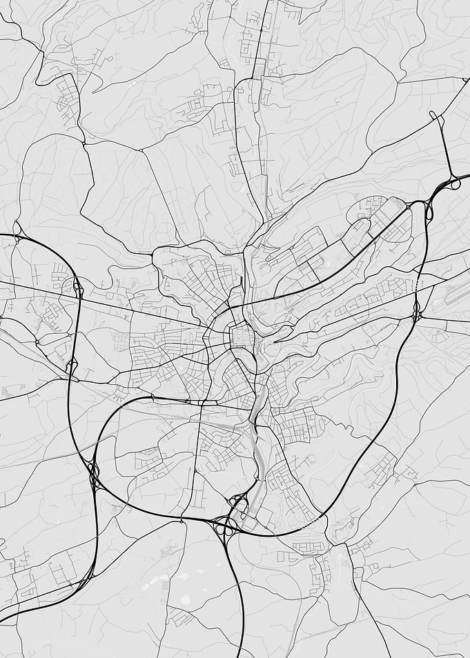 Luxembourg Map