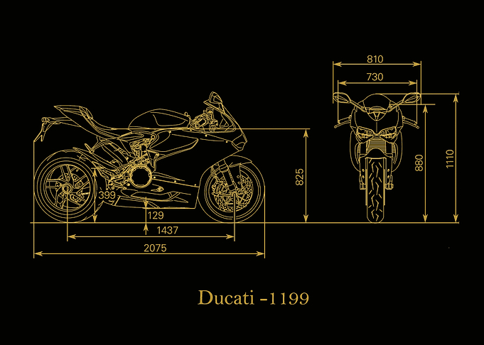 Ducati 1199 2012 gold