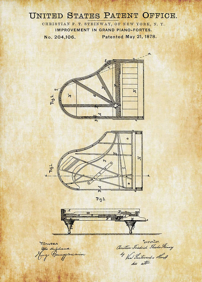 Steinway Piano Patent