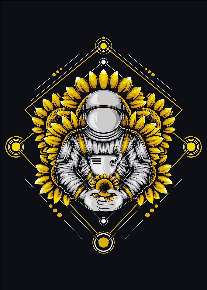 Astronaut Sacred Geometry