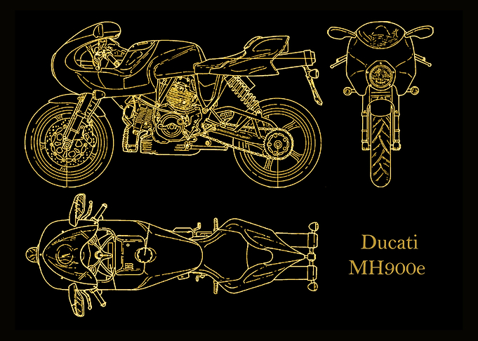 Ducati MH900e gold