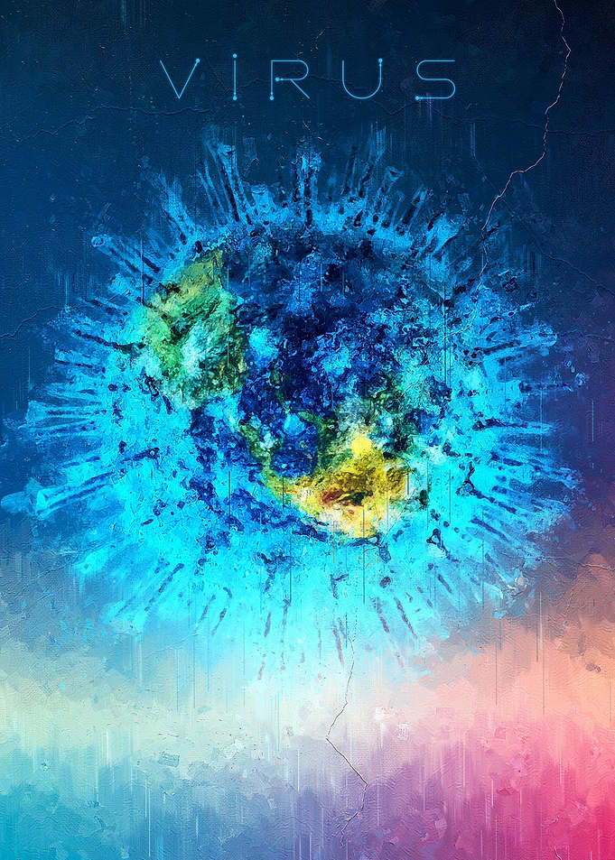 Virus Painting Art
