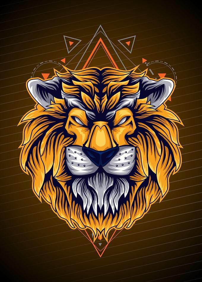 KING ANIMAL GEOMETRIC