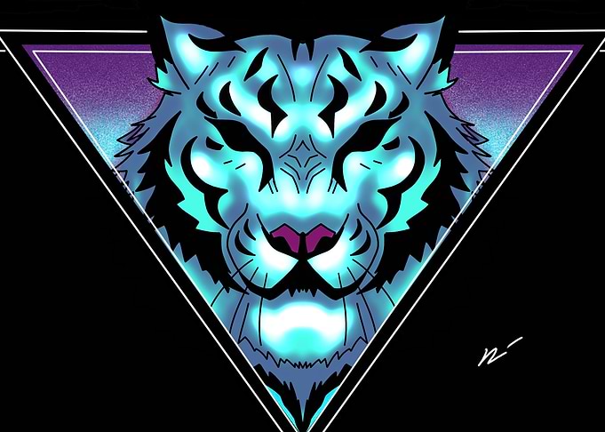 Neon tiger