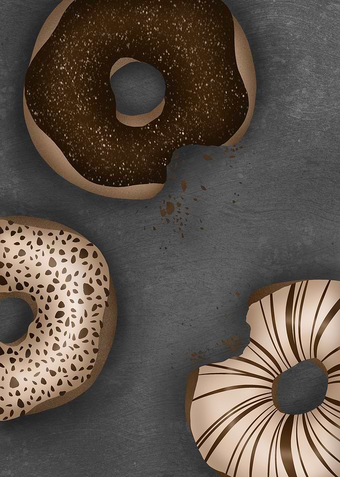 delicious glazed donuts